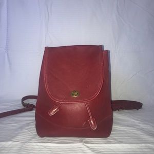 Red Coach Backpack